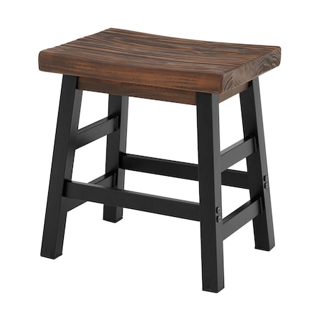 Alaterre Furniture Pomona - Wood 20"H Barstool with Metal Legs AMBA2020M